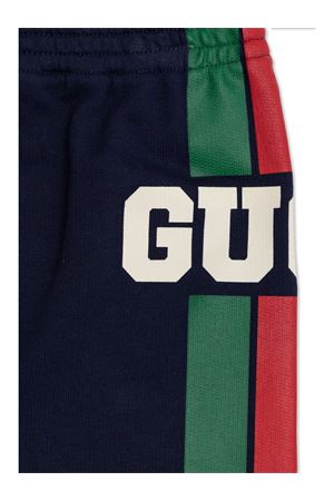 blue cotton track pants GUCCI KIDS | 791862XJGOF4392